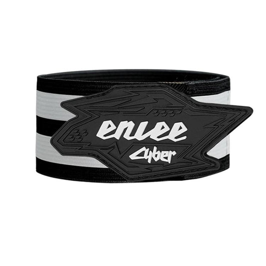 Black reflective ankle strap with ENLEE logo and contrast panels