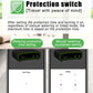 Dual-pump WiFi watering controller app screen with protection switch and countdown options