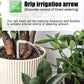 Dual-pump WiFi watering controller with drip tubes delivering timed water to plants