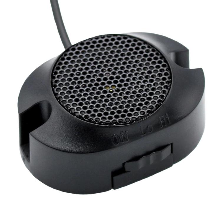 Black buzzer speaker with mesh grille for car reversing radar system