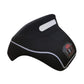 Black padded neck protector with white trim and red-labeled patch