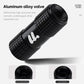 Black CO2 inflator valve head with ribbed metal body and foam anti-freeze sleeve