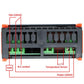 Temperature controller terminal block with power, contacts, and temperature sensor connections