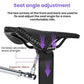Carbon fiber seatpost with seat angle adjustment hardware at the top