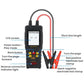 Car battery tester with LCD screen and 70 cm cable, red/black battery clamps