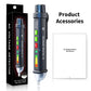 ZOYI non-contact voltage detector pen with green and red bar indicators, clear tip