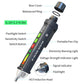 ZOYI non-contact voltage detector pen with flashlight switch, sensitivity buttons, and clip