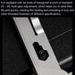 Close-up of silver folding tool hex wrench section with adjustment opening