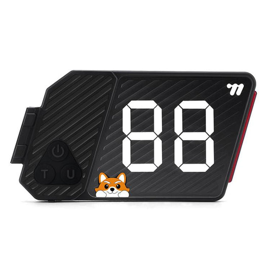 Black bicycle number plate tail light with white digit display showing 00