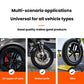Digital tire pressure gauge shown for cars, motorcycles, and bikes