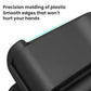 Black car sunglasses clip ticket and card holder, smooth molded plastic edge protection.