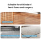 Dual roller brush replacement for hard floors and carpet, blue bristle rollers