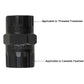 Black freewheel socket tool designed for threaded freewheel and cassette.