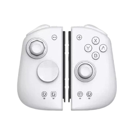 White split game controller with joystick and ABXY face buttons for Nintendo Switch