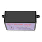 Car horn control box front with purple label panel and metal mounting tabs