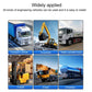 Car horn control box shown for use on transport, excavator, and water truck