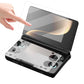 Tempered glass screen protector applied to AYN Thor upper screen, HD clear