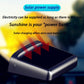 Solar charging head-up display with sunlit power indicator concept