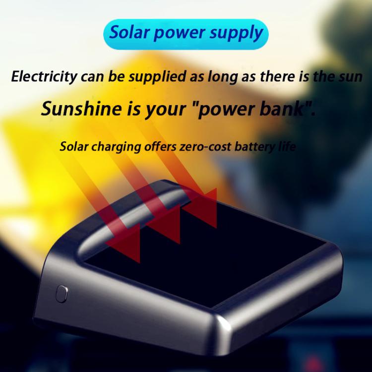 Solar charging head-up display with sunlit power indicator concept