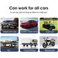 Compatibility chart showing the speed HUD use for cars, trucks, and motorcycles