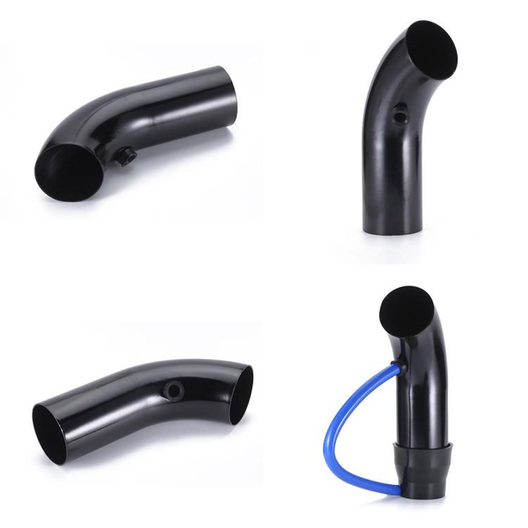 Black intake elbow pipes set with matching coupler piece