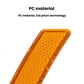 Yellow reflective prismatic sticker panel, textured diamond pattern