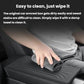 Black armrest box dust cover with ridged surface for easy wipe-clean use