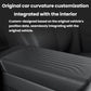 Black center console armrest box dust cover with contoured ridges
