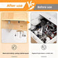 Mixer accessory storage hooks set with whisk hanging on wall rail