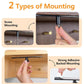 Mixer accessory hook rail mounting options: screw mount and adhesive back