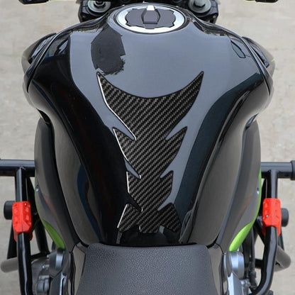 Kawasaki Z900 fuel tank decor sticker, carbon-fiber style black arrow pattern