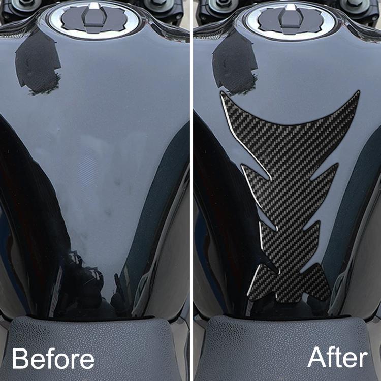 Kawasaki Z900 fuel tank decor sticker, carbon-fiber arrow pattern on fuel tank