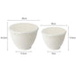 Double-layer washing and draining basket pair, larger and smaller white bowls with inserts