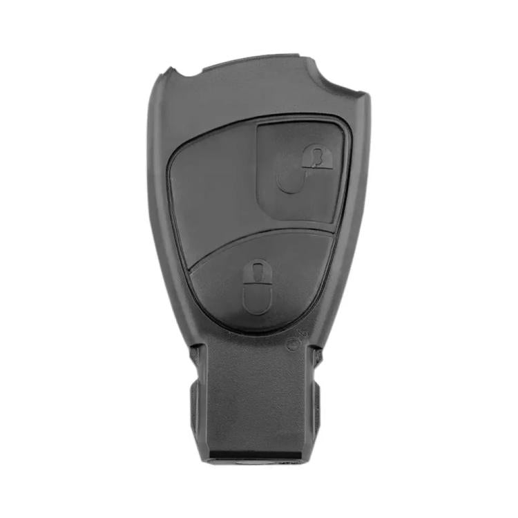 Mercedes-Benz remote key shell, dark gray plastic with two button icons