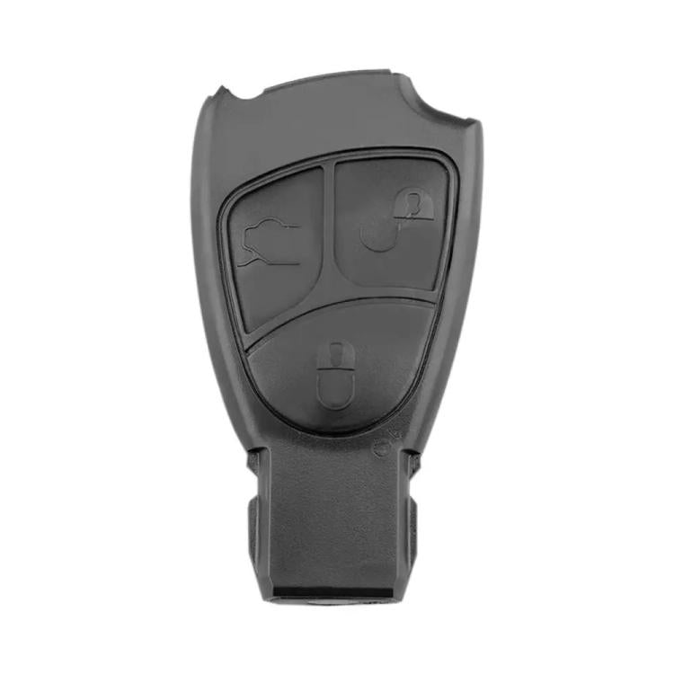 Mercedes-Benz remote key shell, dark gray plastic with three button icons