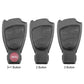 Set of three remote key shells: 3+1, 2, and 3 button designs