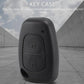 Black key fob case shell with lock and unlock symbol panel