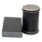 Black magnetic roller knife sharpener set with adjustable angle support block