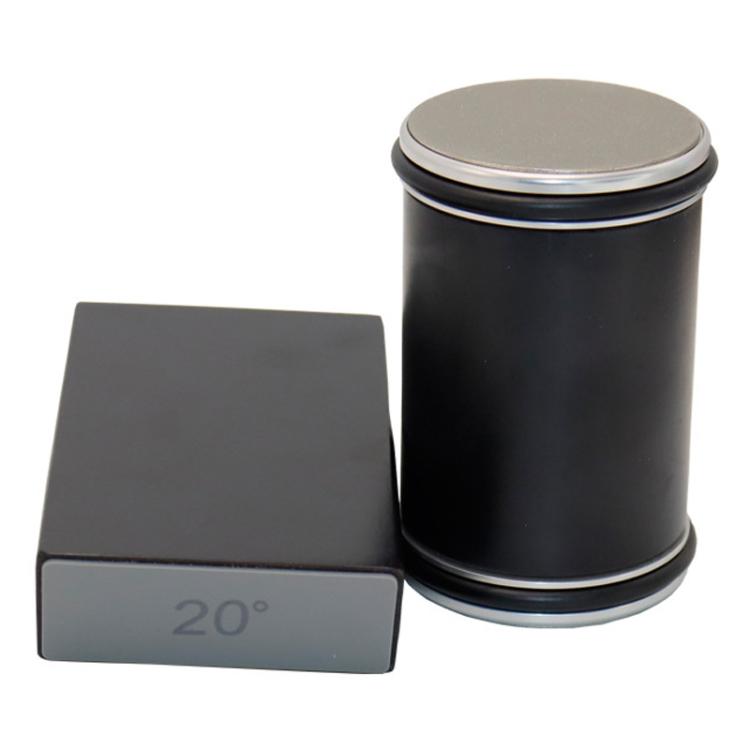 Black magnetic roller knife sharpener set with adjustable angle support block