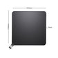 Coffee machine absorbent pad with size markings, square dark gray with corner tab
