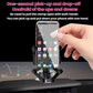 Car phone mount with spring clamp arms for quick one-hand phone pickup