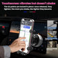 Car phone mount with tight multi-point clamp arms holding a phone securely