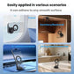 Magnetic foldable phone holder with suction base and ring mount on smooth surfaces