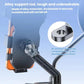 Mirror-mount phone holder with alloy support rod and mirror screw mounting base