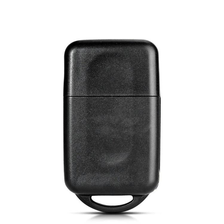 Nissan key fob remote shell with key blank, black back cover with lanyard ring