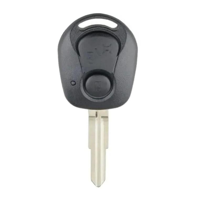 SsangYong flip-key remote control case, black shell with metal key blade