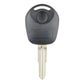 SsangYong flip-key remote control case, black shell with round button and key blade