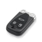 Car key remote control shell, black with chrome housing and icon buttons