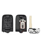 Car key remote control shell open view with interior contacts and key blade