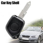 Black car key remote shell with metal blade and circular button